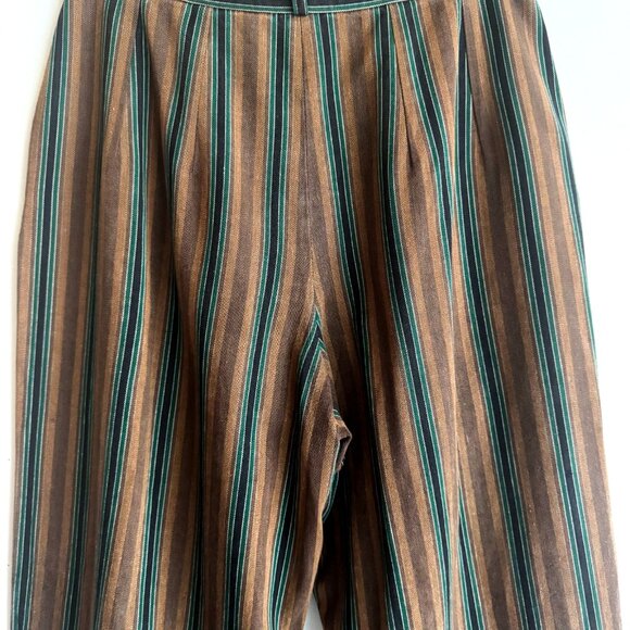 Vintage Kenzo Striped Relaxed Leg Trousers S - Picture 6 of 6